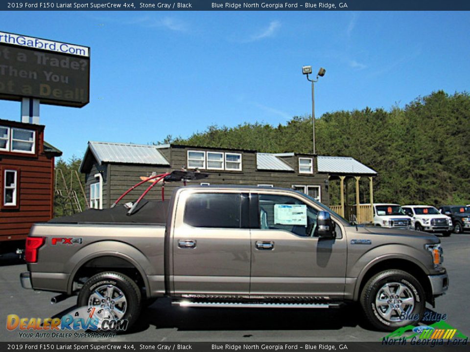 2019 Ford F150 Lariat Sport SuperCrew 4x4 Stone Gray / Black Photo #6