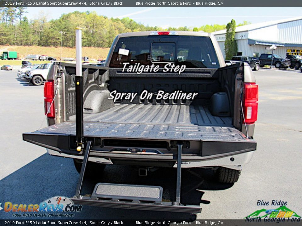 2019 Ford F150 Lariat Sport SuperCrew 4x4 Stone Gray / Black Photo #13