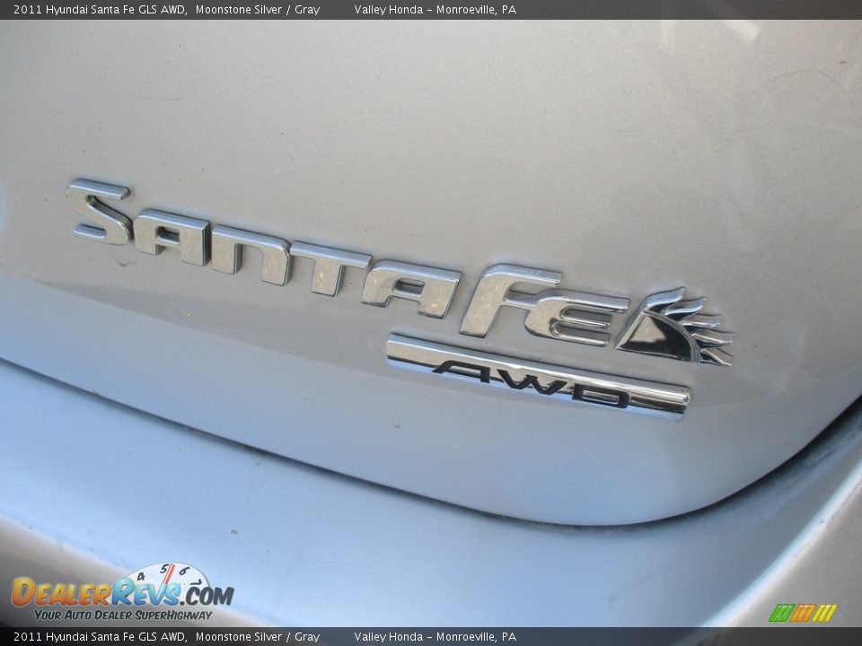 2011 Hyundai Santa Fe GLS AWD Moonstone Silver / Gray Photo #6