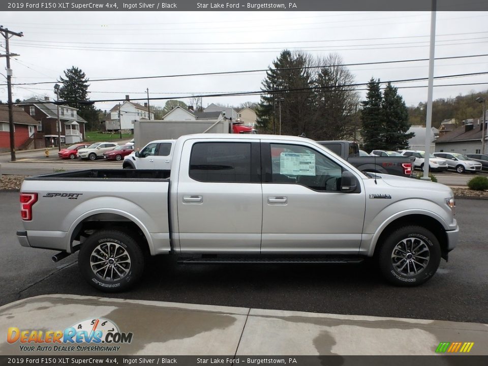 2019 Ford F150 XLT SuperCrew 4x4 Ingot Silver / Black Photo #4