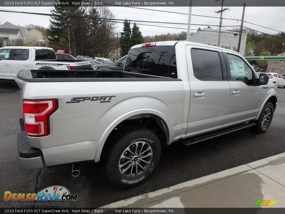 2019 Ford F150 XLT SuperCrew 4x4 Ingot Silver / Black Photo #5