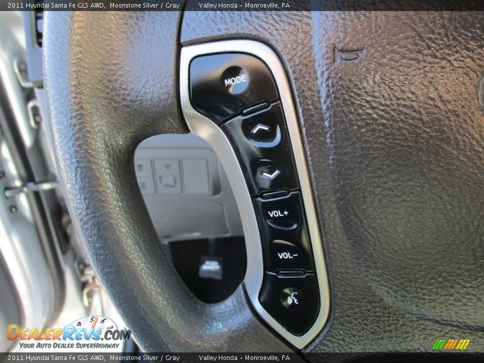 2011 Hyundai Santa Fe GLS AWD Moonstone Silver / Gray Photo #18