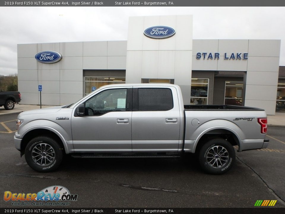 2019 Ford F150 XLT SuperCrew 4x4 Ingot Silver / Black Photo #8