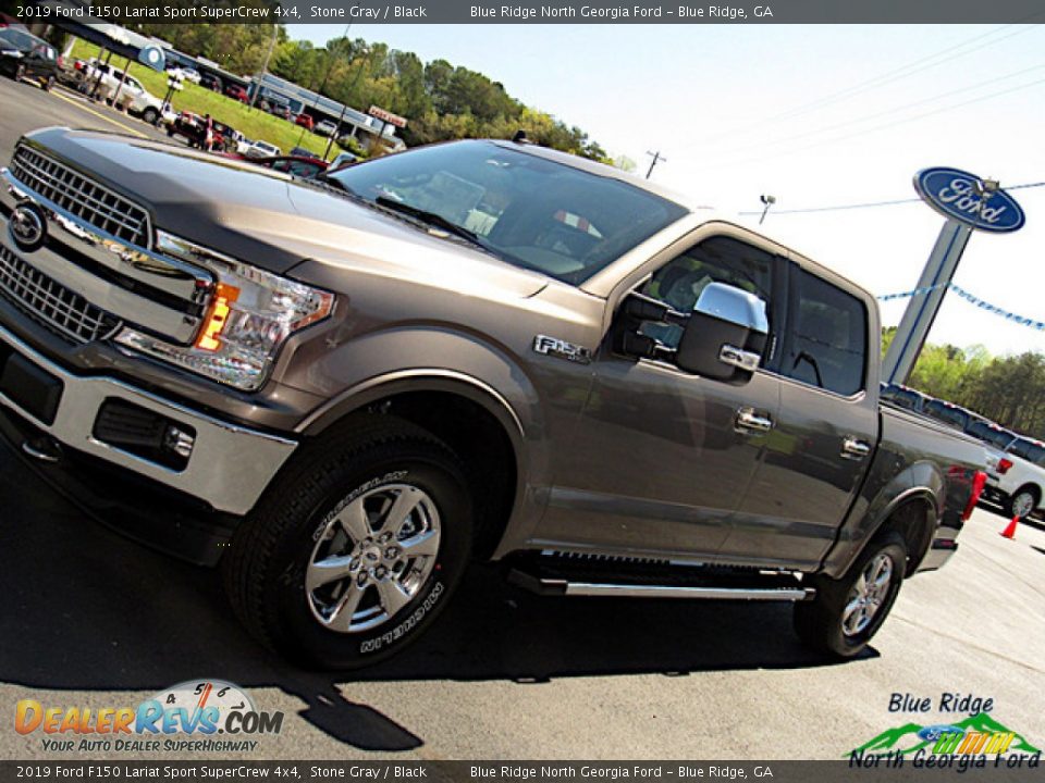 2019 Ford F150 Lariat Sport SuperCrew 4x4 Stone Gray / Black Photo #33