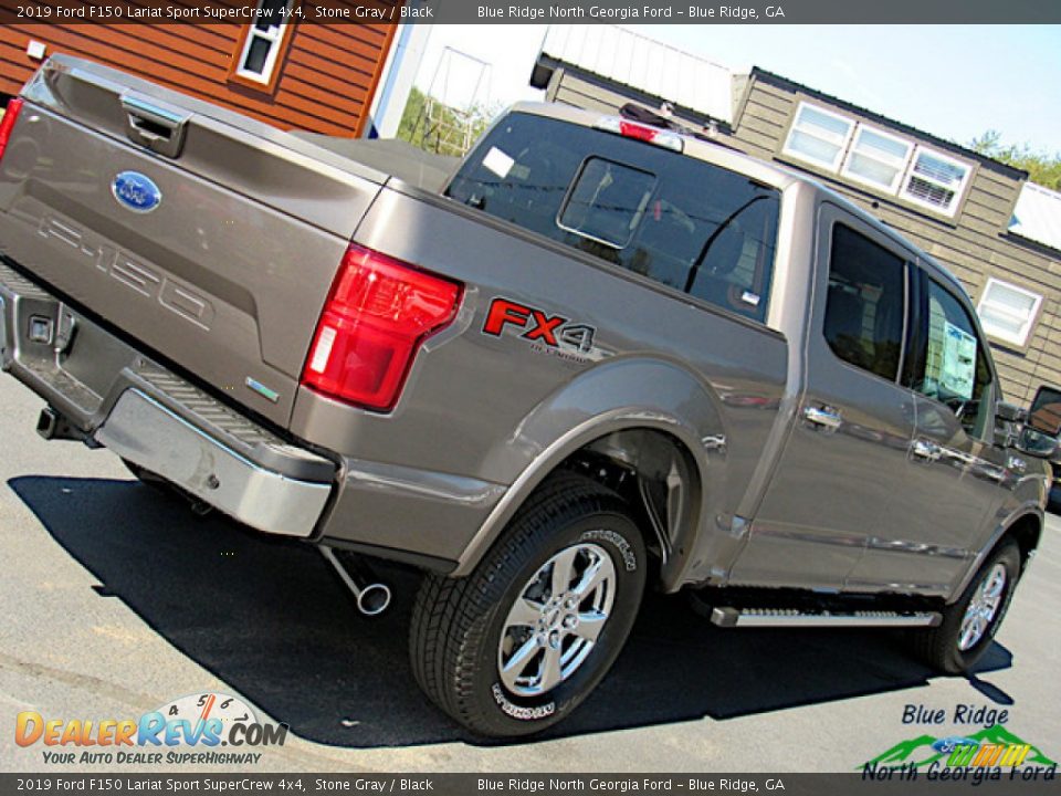 2019 Ford F150 Lariat Sport SuperCrew 4x4 Stone Gray / Black Photo #35