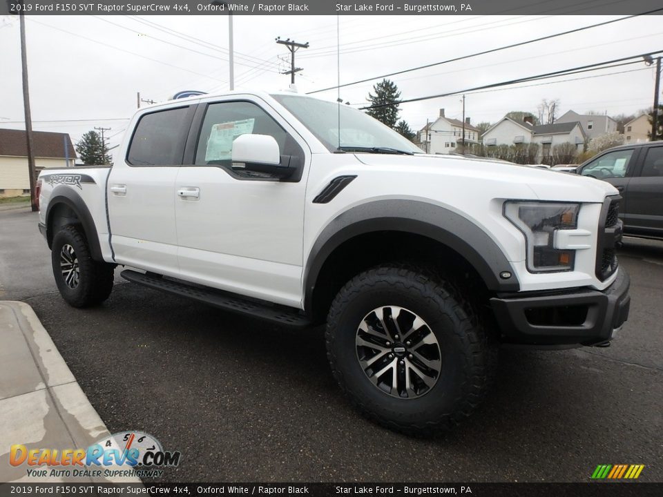 2019 Ford F150 SVT Raptor SuperCrew 4x4 Oxford White / Raptor Black Photo #3