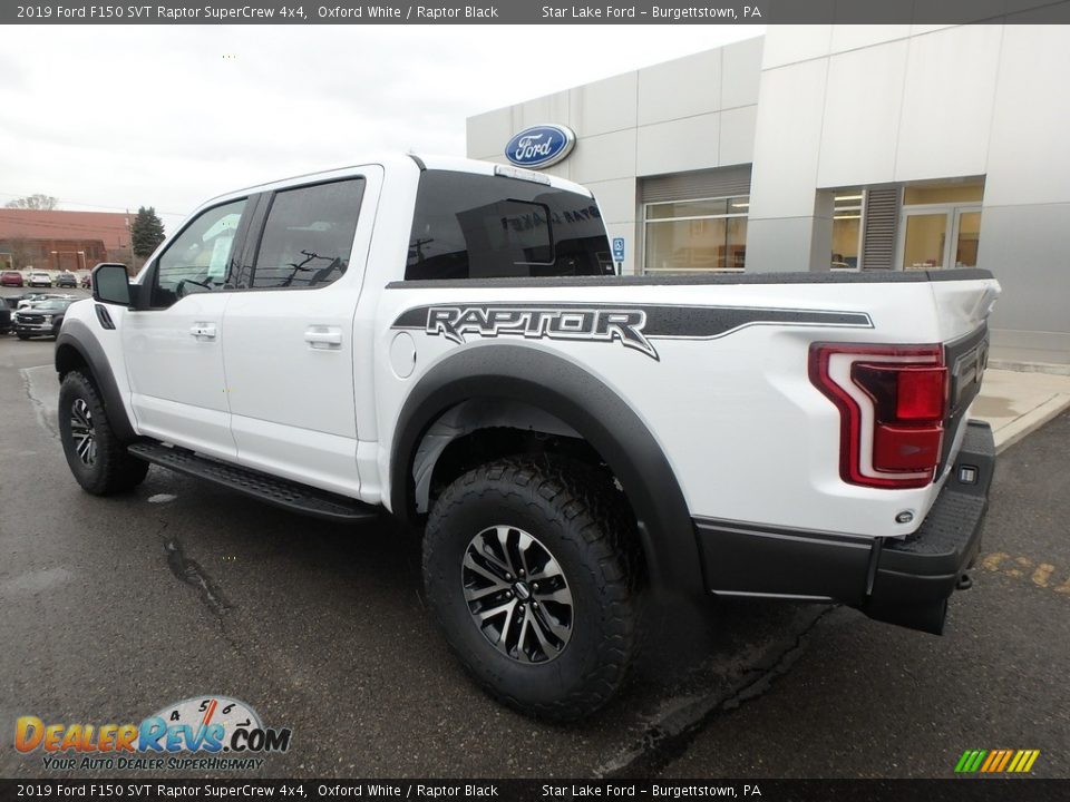 2019 Ford F150 SVT Raptor SuperCrew 4x4 Oxford White / Raptor Black Photo #7