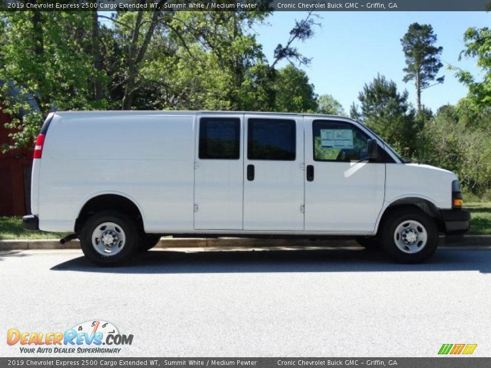Summit White 2019 Chevrolet Express 2500 Cargo Extended WT Photo #2