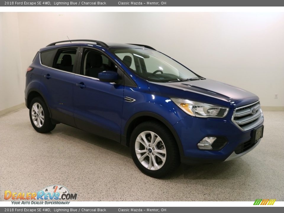 2018 Ford Escape SE 4WD Lightning Blue / Charcoal Black Photo #1