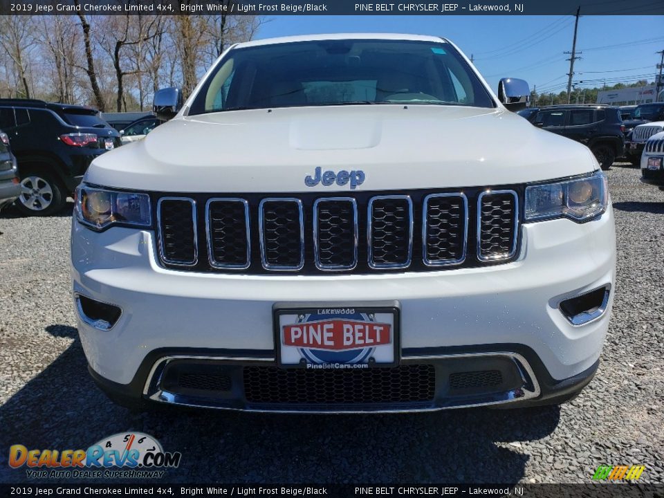 2019 Jeep Grand Cherokee Limited 4x4 Bright White / Light Frost Beige/Black Photo #2