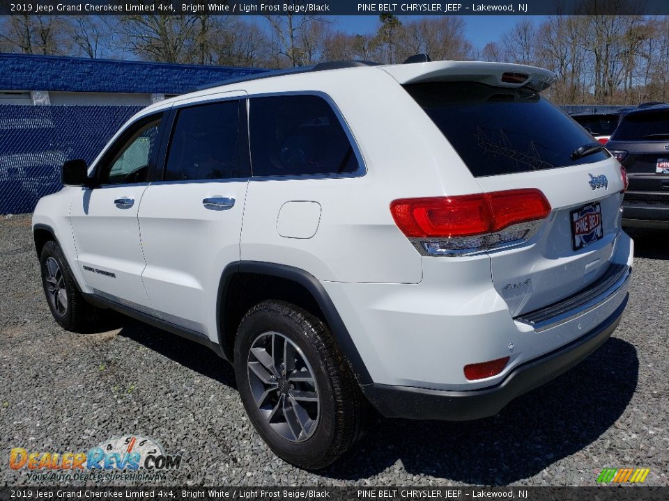 2019 Jeep Grand Cherokee Limited 4x4 Bright White / Light Frost Beige/Black Photo #4