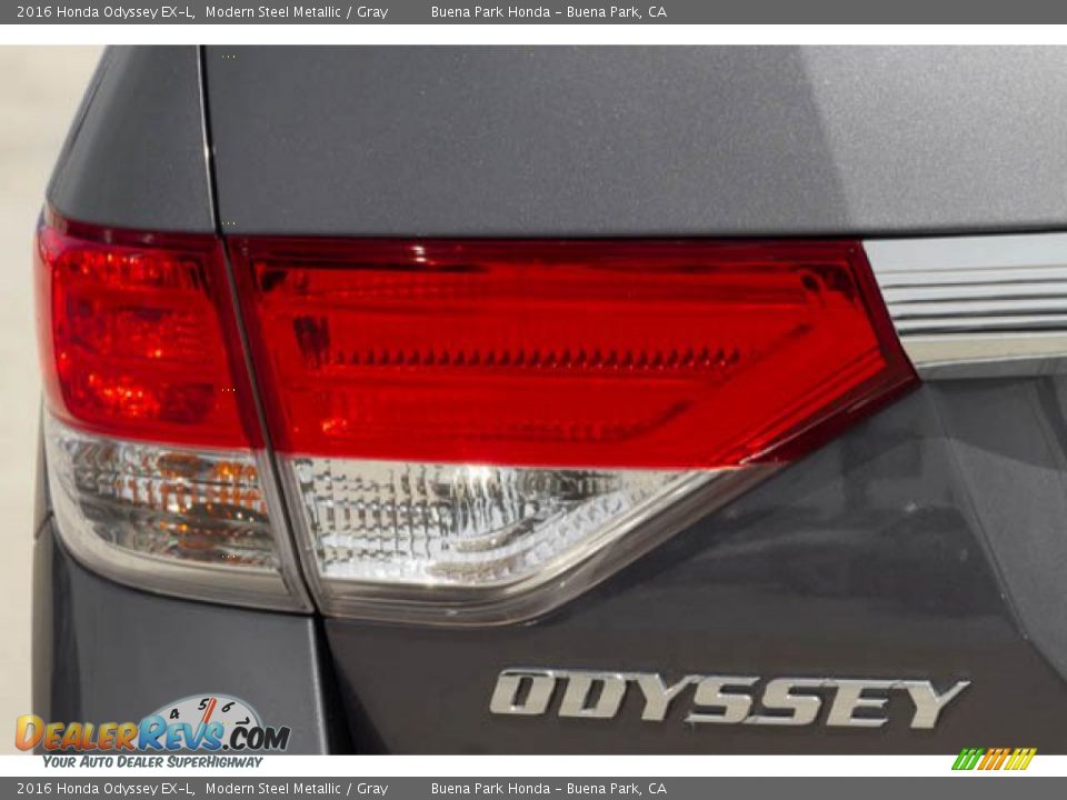 2016 Honda Odyssey EX-L Modern Steel Metallic / Gray Photo #12