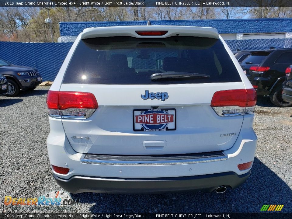 2019 Jeep Grand Cherokee Limited 4x4 Bright White / Light Frost Beige/Black Photo #5