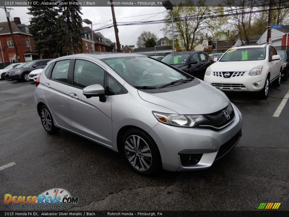 2015 Honda Fit EX Alabaster Silver Metallic / Black Photo #1
