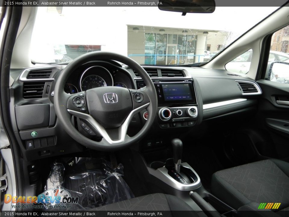 2015 Honda Fit EX Alabaster Silver Metallic / Black Photo #8