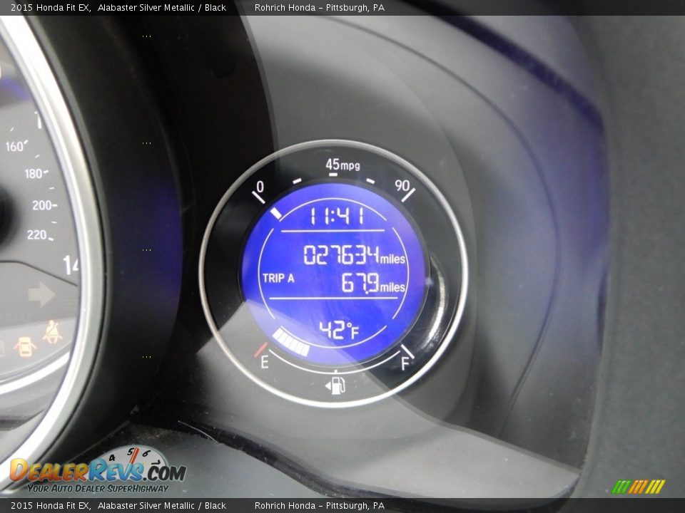 2015 Honda Fit EX Alabaster Silver Metallic / Black Photo #10
