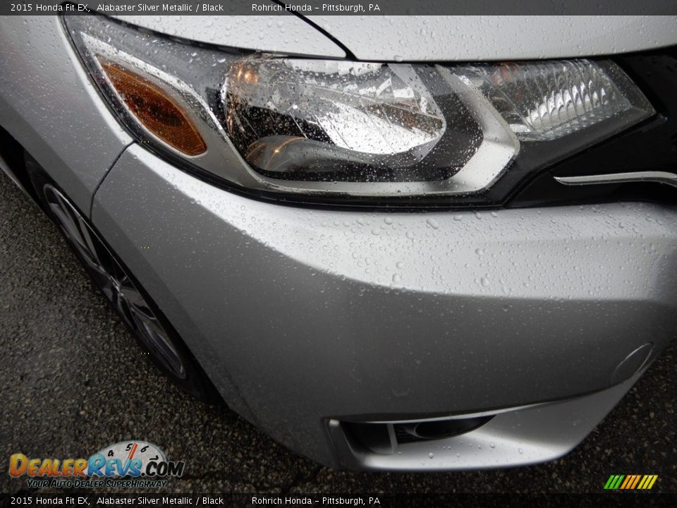 2015 Honda Fit EX Alabaster Silver Metallic / Black Photo #14