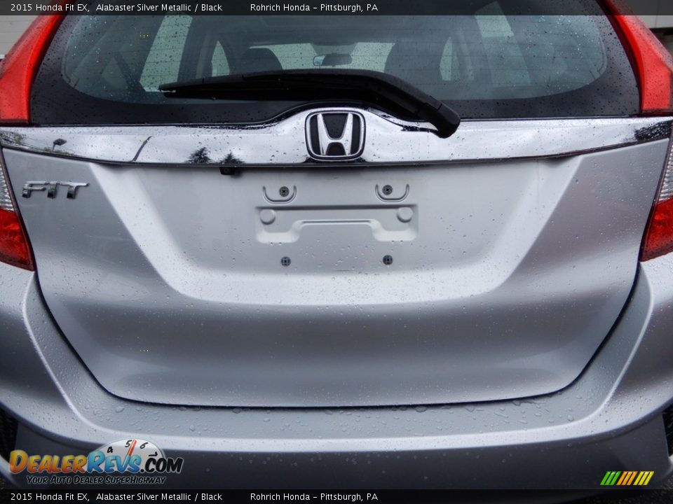 2015 Honda Fit EX Alabaster Silver Metallic / Black Photo #16