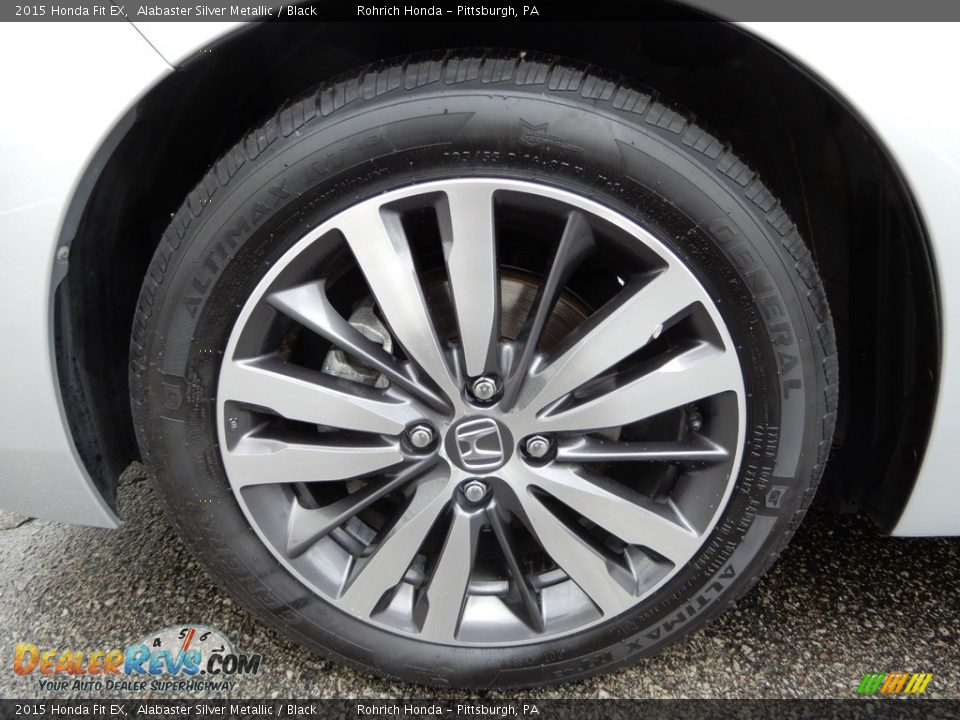 2015 Honda Fit EX Alabaster Silver Metallic / Black Photo #18
