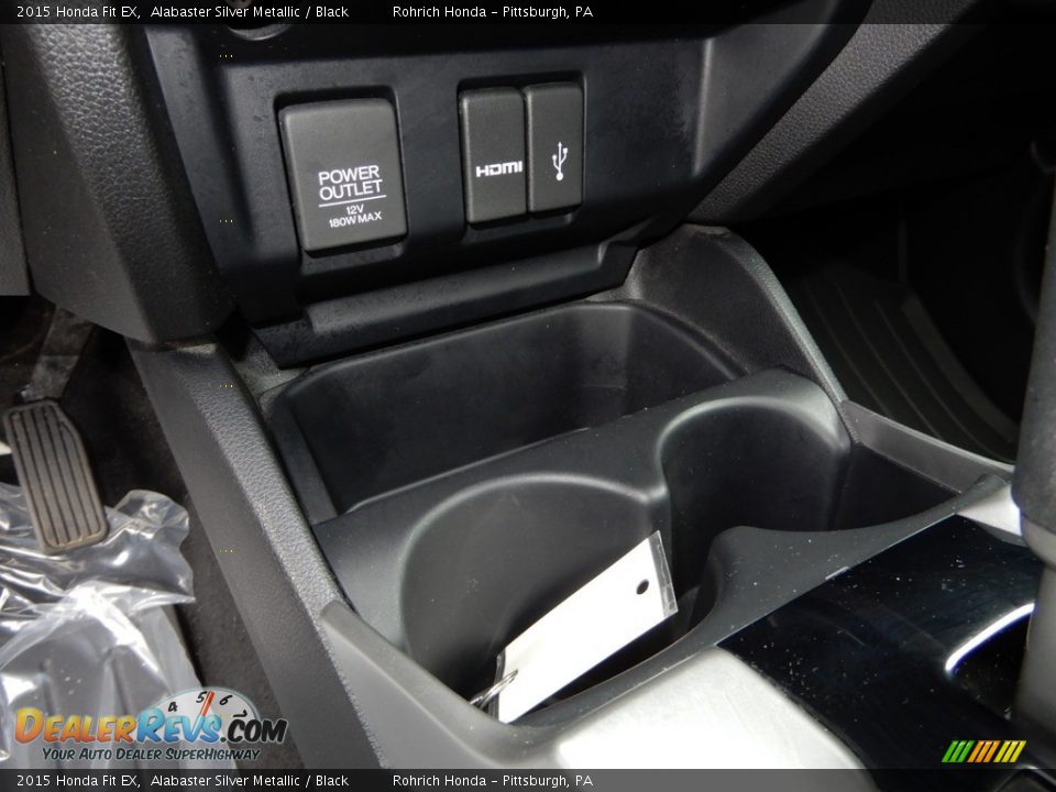 2015 Honda Fit EX Alabaster Silver Metallic / Black Photo #23
