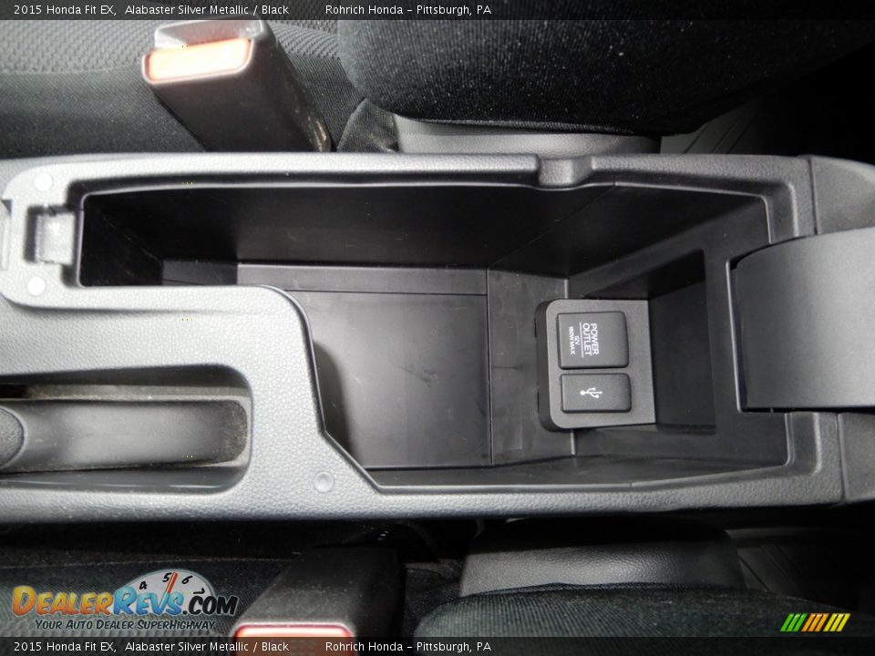 2015 Honda Fit EX Alabaster Silver Metallic / Black Photo #24
