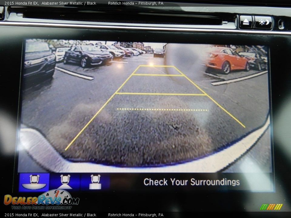 2015 Honda Fit EX Alabaster Silver Metallic / Black Photo #25