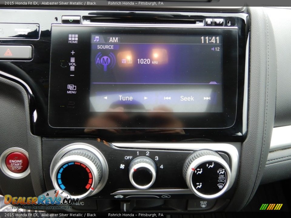 2015 Honda Fit EX Alabaster Silver Metallic / Black Photo #26