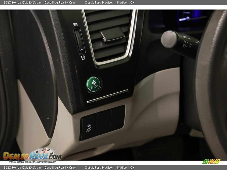 2013 Honda Civic LX Sedan Dyno Blue Pearl / Gray Photo #5