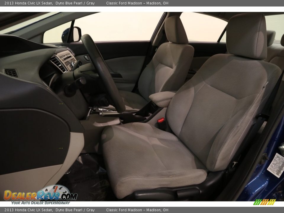 2013 Honda Civic LX Sedan Dyno Blue Pearl / Gray Photo #6