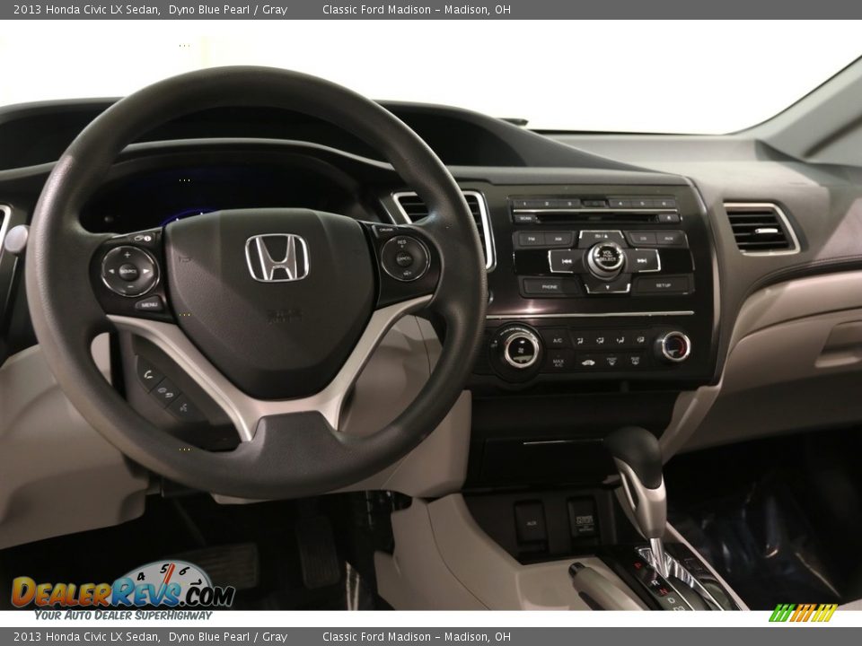 2013 Honda Civic LX Sedan Dyno Blue Pearl / Gray Photo #7
