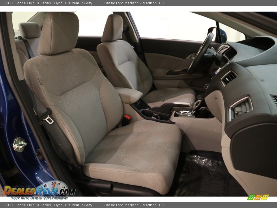 2013 Honda Civic LX Sedan Dyno Blue Pearl / Gray Photo #18