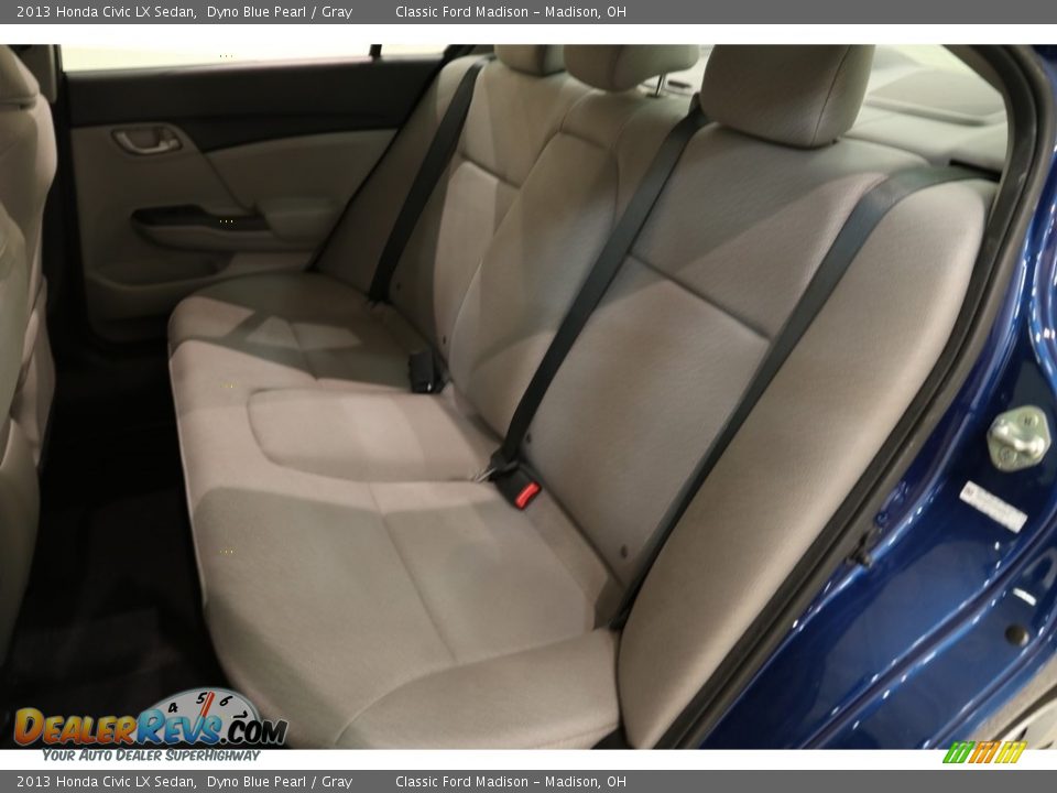 2013 Honda Civic LX Sedan Dyno Blue Pearl / Gray Photo #20