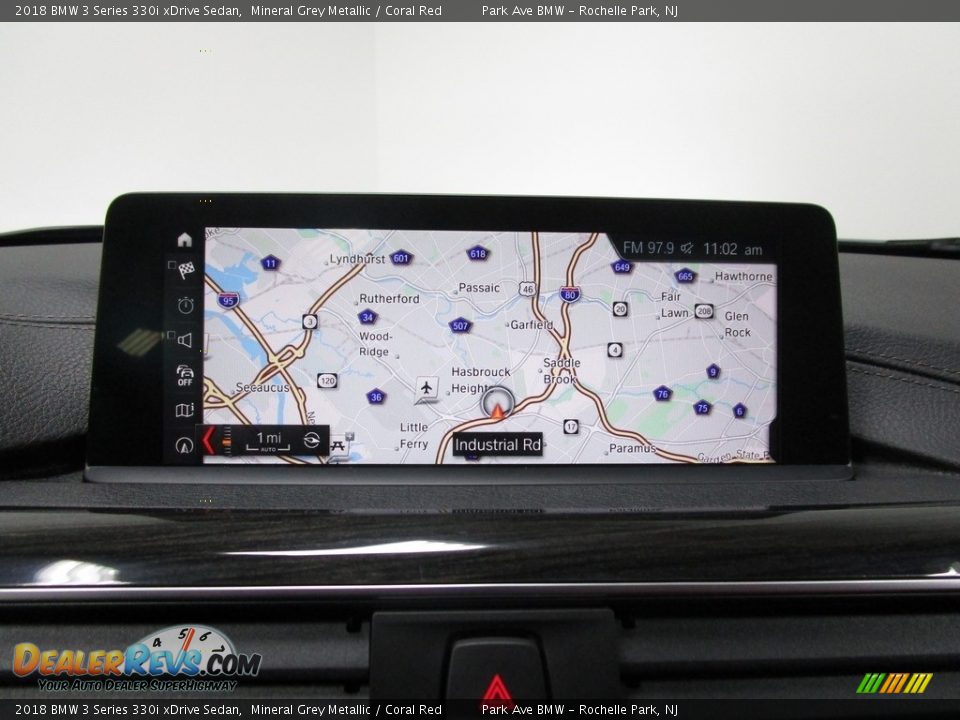 2018 BMW 3 Series 330i xDrive Sedan Mineral Grey Metallic / Coral Red Photo #24