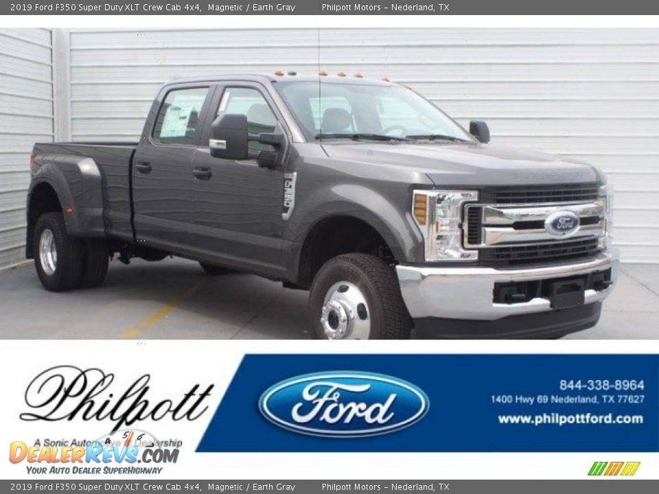 2019 Ford F350 Super Duty XLT Crew Cab 4x4 Magnetic / Earth Gray Photo #1