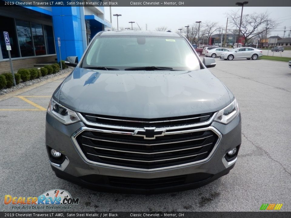 2019 Chevrolet Traverse LT AWD Satin Steel Metallic / Jet Black Photo #2