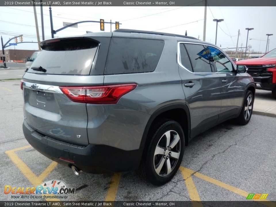 2019 Chevrolet Traverse LT AWD Satin Steel Metallic / Jet Black Photo #4