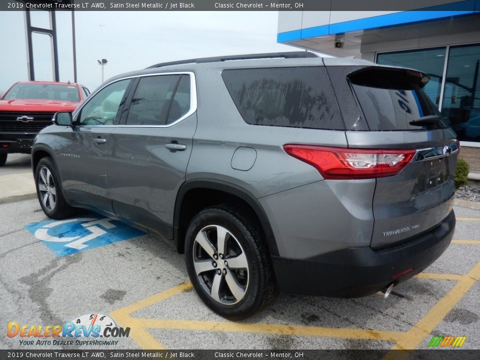 2019 Chevrolet Traverse LT AWD Satin Steel Metallic / Jet Black Photo #5