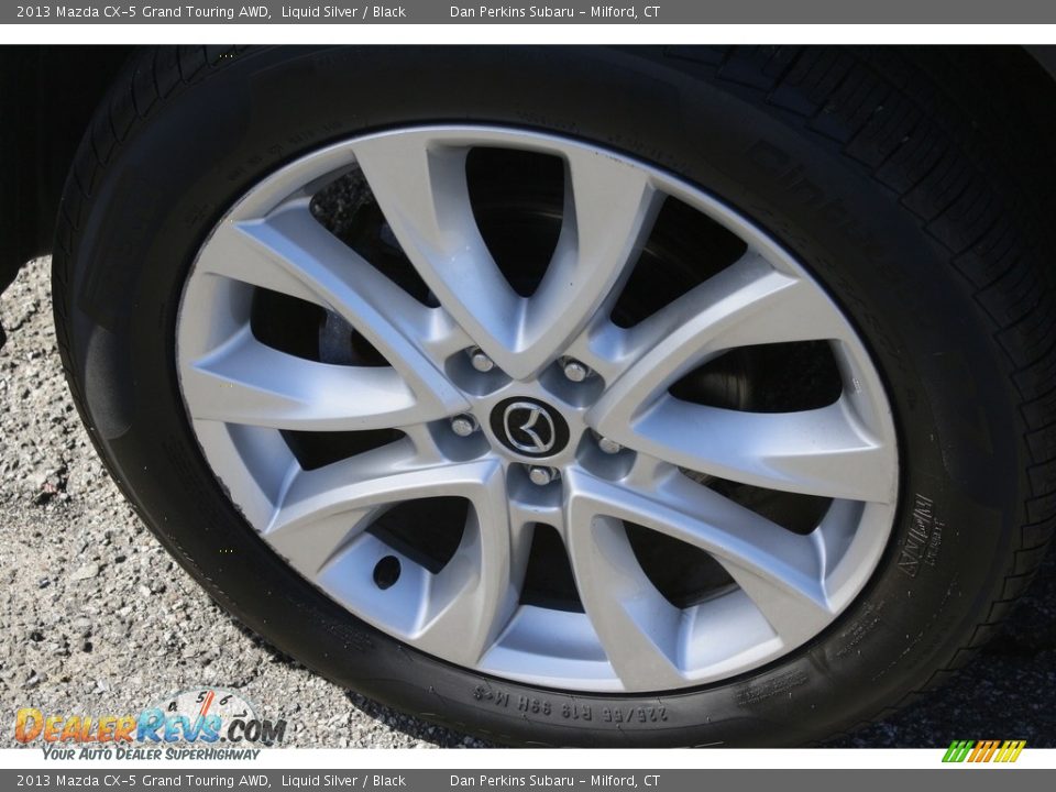 2013 Mazda CX-5 Grand Touring AWD Liquid Silver / Black Photo #22