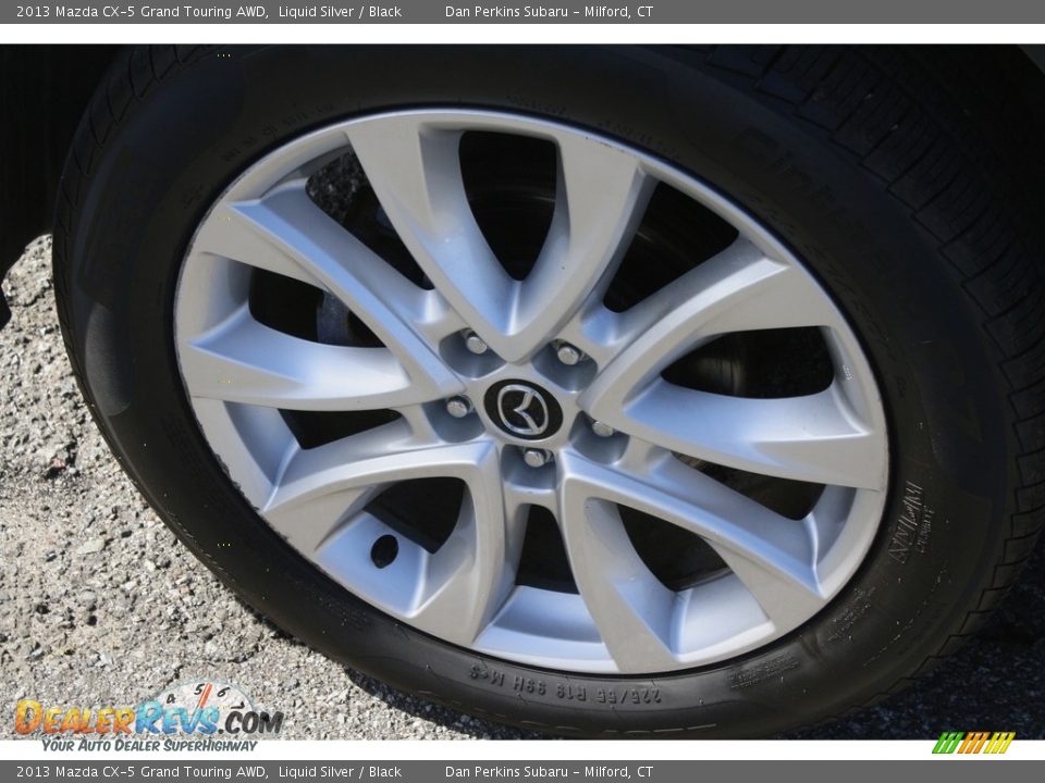 2013 Mazda CX-5 Grand Touring AWD Liquid Silver / Black Photo #23