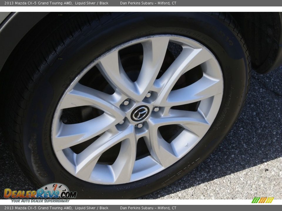 2013 Mazda CX-5 Grand Touring AWD Liquid Silver / Black Photo #24
