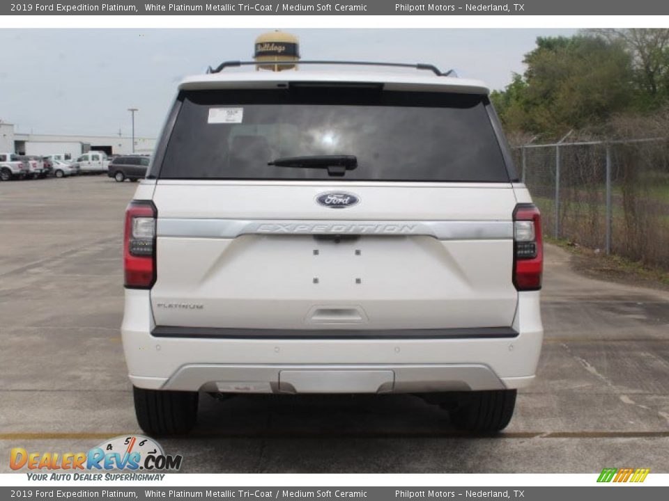 2019 Ford Expedition Platinum White Platinum Metallic Tri-Coat / Medium Soft Ceramic Photo #7