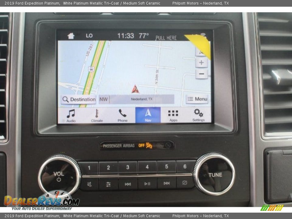 2019 Ford Expedition Platinum White Platinum Metallic Tri-Coat / Medium Soft Ceramic Photo #12