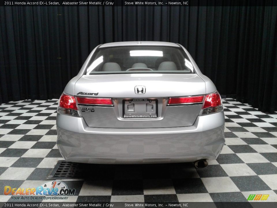 2011 Honda Accord EX-L Sedan Alabaster Silver Metallic / Gray Photo #7