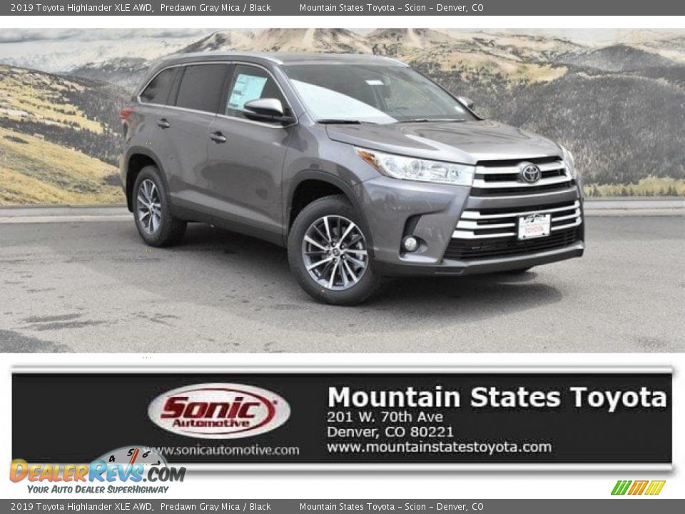 2019 Toyota Highlander XLE AWD Predawn Gray Mica / Black Photo #1