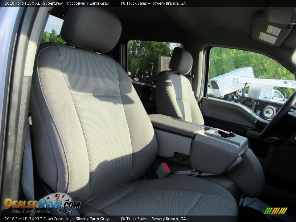 2018 Ford F150 XLT SuperCrew Ingot Silver / Earth Gray Photo #11