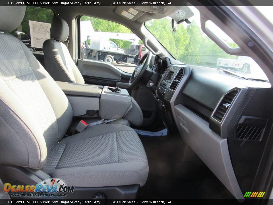 2018 Ford F150 XLT SuperCrew Ingot Silver / Earth Gray Photo #12