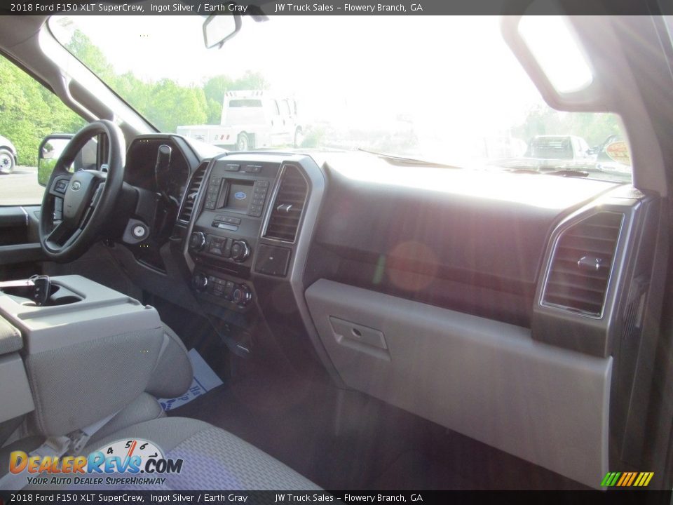 2018 Ford F150 XLT SuperCrew Ingot Silver / Earth Gray Photo #13