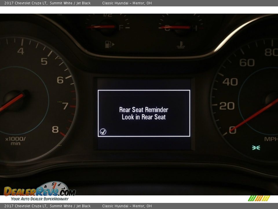 2017 Chevrolet Cruze LT Summit White / Jet Black Photo #24