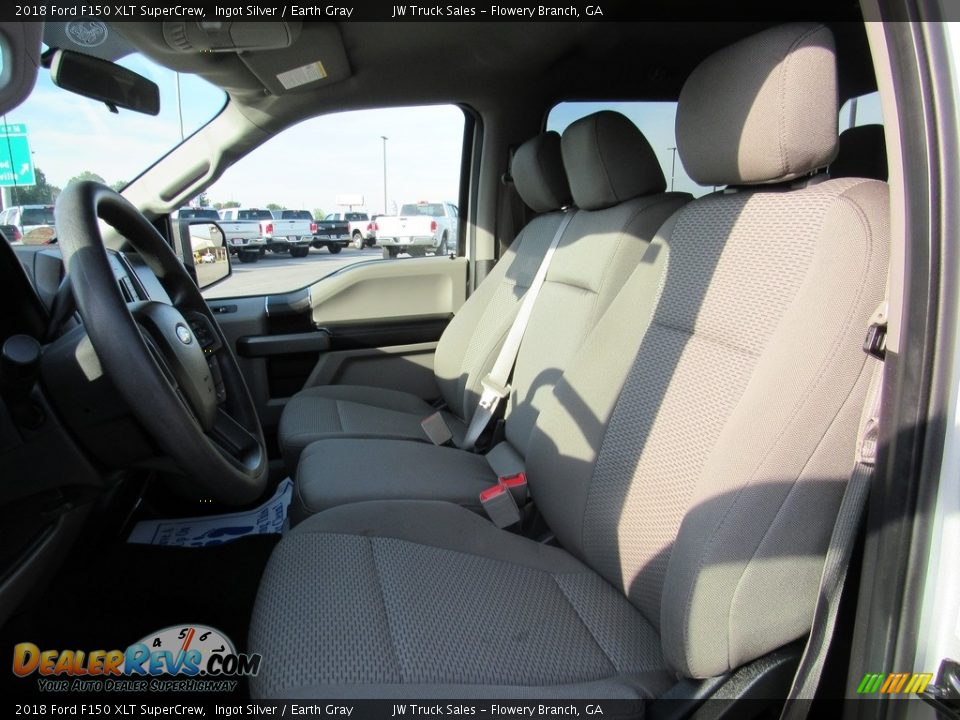 2018 Ford F150 XLT SuperCrew Ingot Silver / Earth Gray Photo #16
