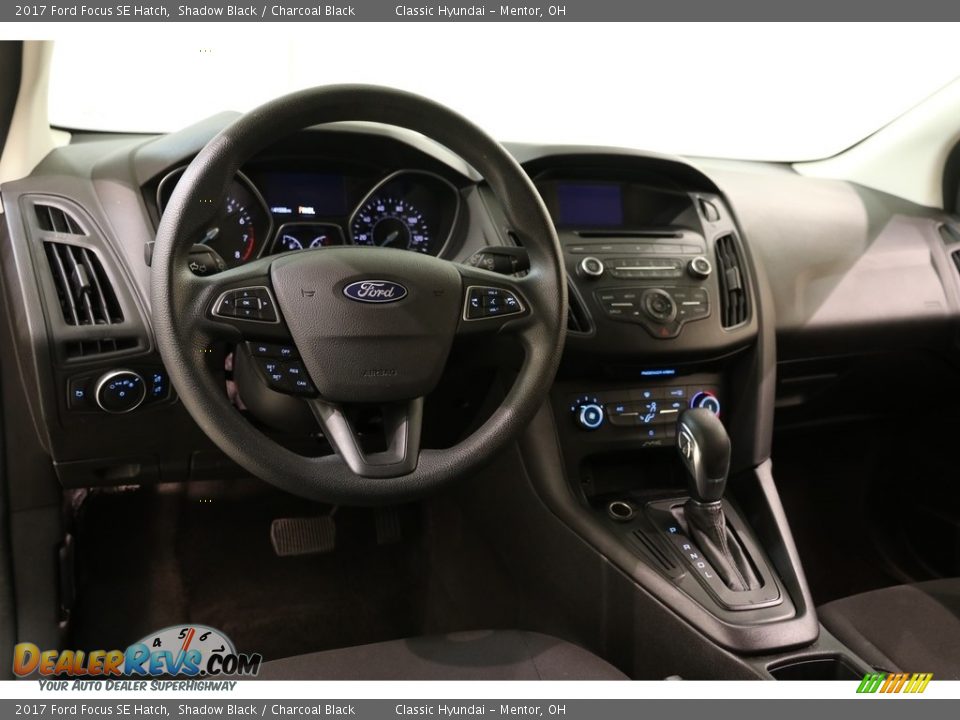 2017 Ford Focus SE Hatch Shadow Black / Charcoal Black Photo #6